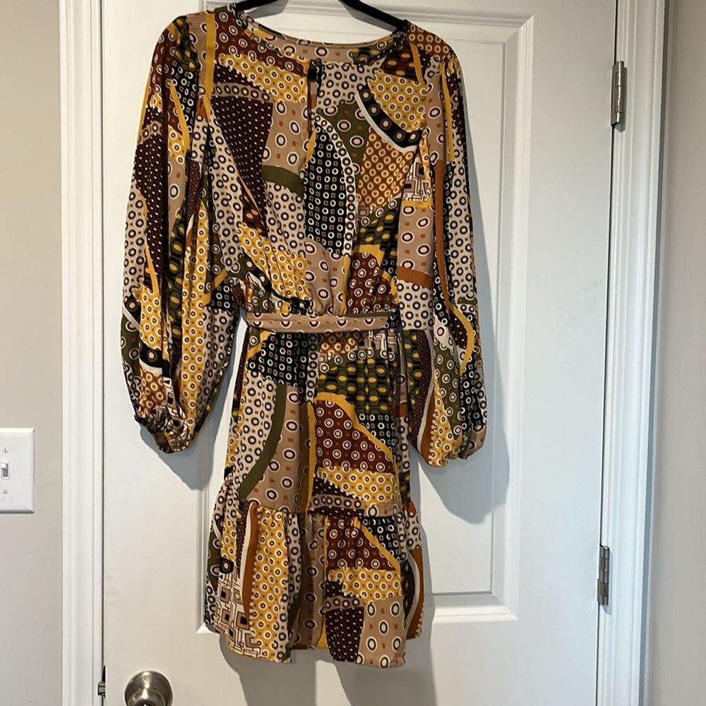 NWOT fall colors dress medium